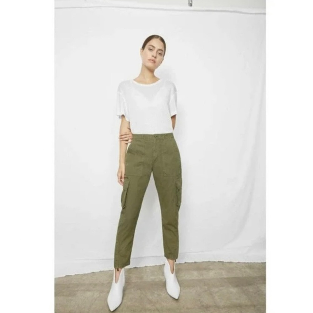 Anine Bing Khaki Ankle Pants